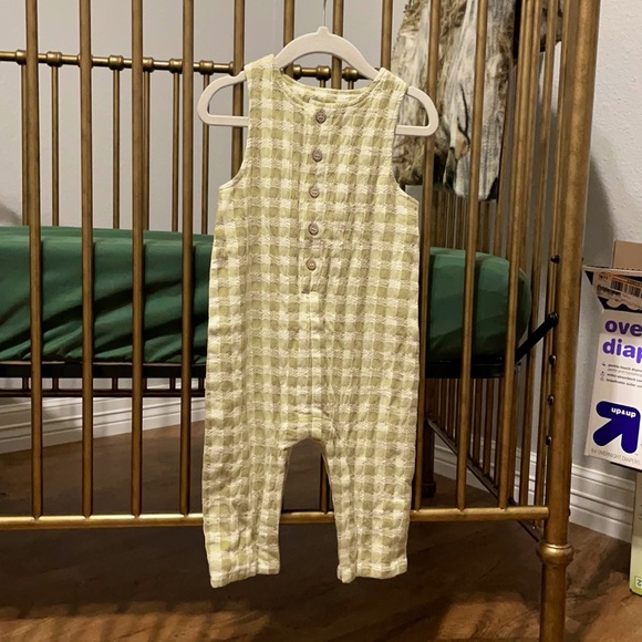 Rylee + Cru Juniper Set in Marine Gingham
